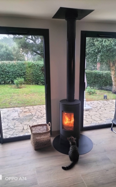 ke pose poele a bois buches pays basque 38